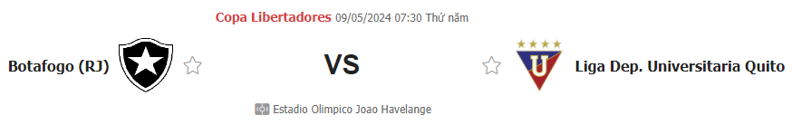 Botafogo vs LDU Quito