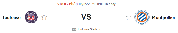 Toulouse vs Montpellier