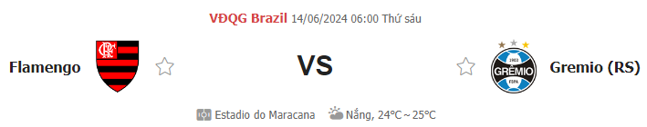 Nhận định bóng đá Flamengo vs Gremio, ngày 14/6