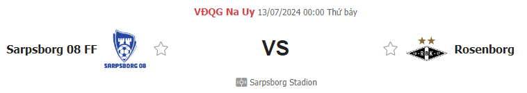 Nhận định bóng đá Sarpsborg vs Rosenborg, ngày 13/7