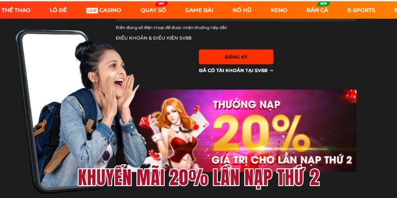 Ưu đãi 20% cho khách hàng thực hiện giao dịch lần 2
