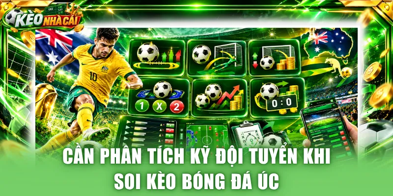 Cần phân tích kỹ đội tuyển khi soi kèo bóng đá Úc