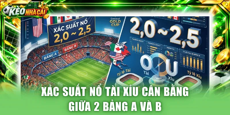 Xác suất nổ tài xỉu cân bằng giữa 2 bảng A và B